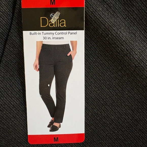 Dalia Women's Tummy Control Ponte Pull On Pants, Dark Gray, Medium NWT - Picture 4 of 16